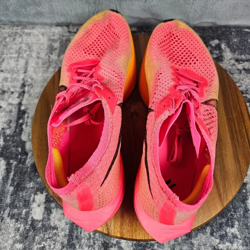 Nike ZoomX VaporFly Next% 3 Shoes Mens Size 12 Pink Athletic Running Sneakers